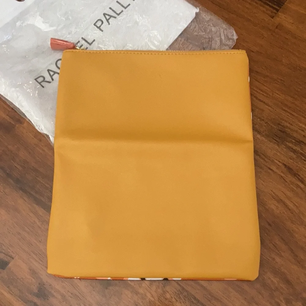 NEW Rachel Pally Reversible Vegan Leather Clutch Orange Handbag Bag NWT
